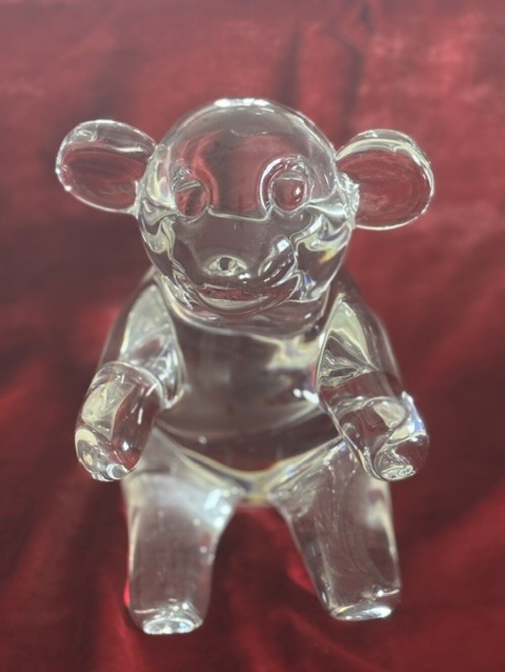 Large Crystal Glass Bear